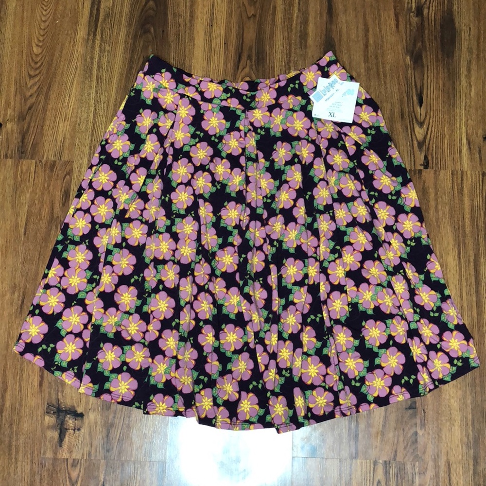LuLaRoe Madison Skirt Floral Print